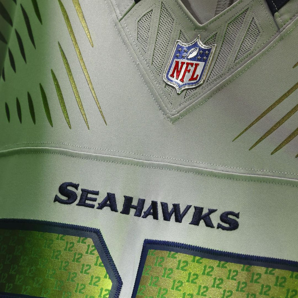 Seattle Seahawks Jaxon Smith-Njigba Gray Rivalries Collection Stitched Limited Jersey product image 4, provided for visual