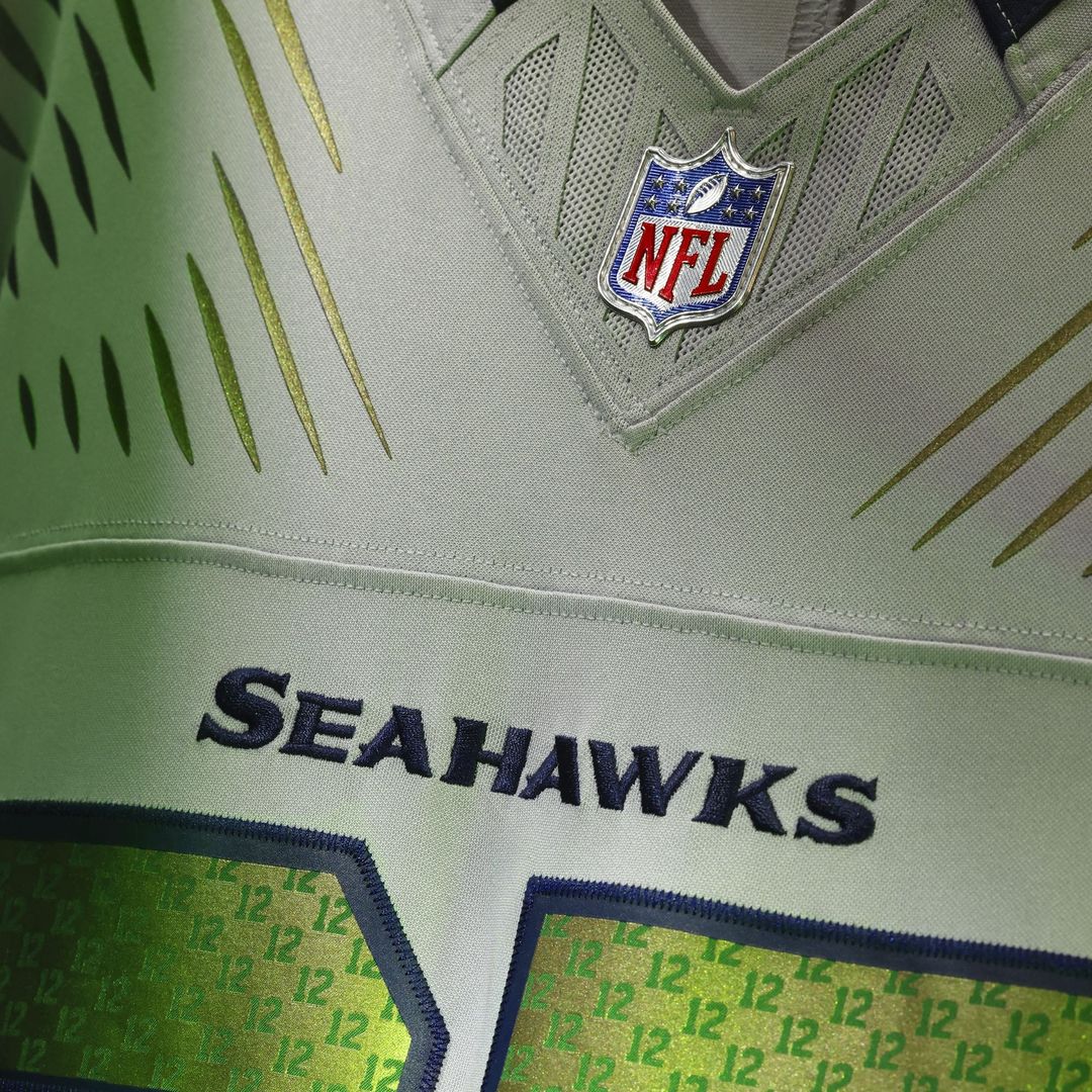 Seattle Seahawks Jaxon Smith-Njigba Gray Rivalries Collection Stitched Limited Jersey product image 4, provided for visual