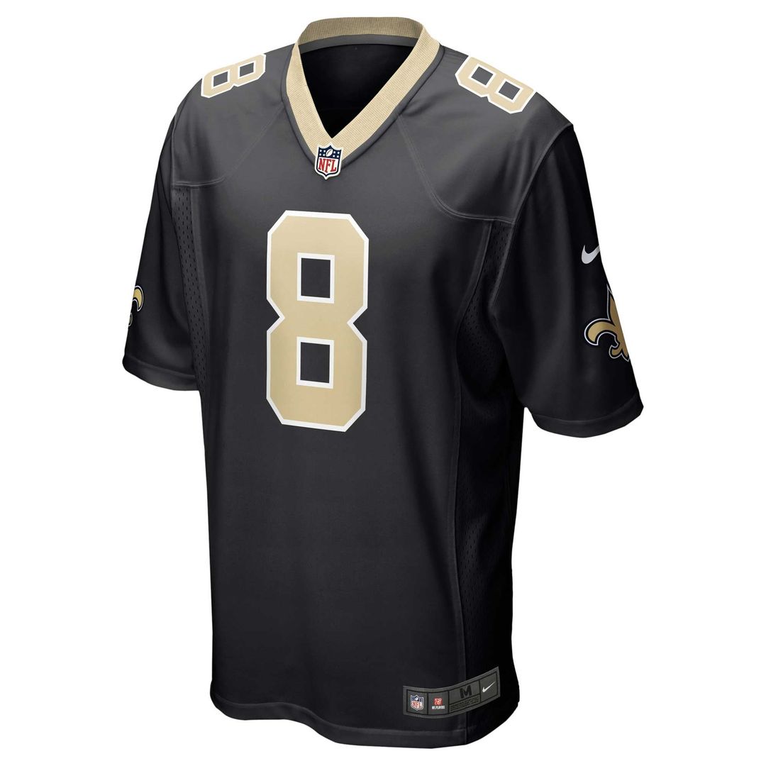 New Orleans Saints Archie Manning Black Retired Player Game Jersey product image 2, provided for visual reference and