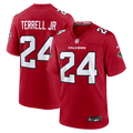 Atlanta Falcons A.J. Terrell Red Game Jersey product image 1, provided for visual reference and product detail review
