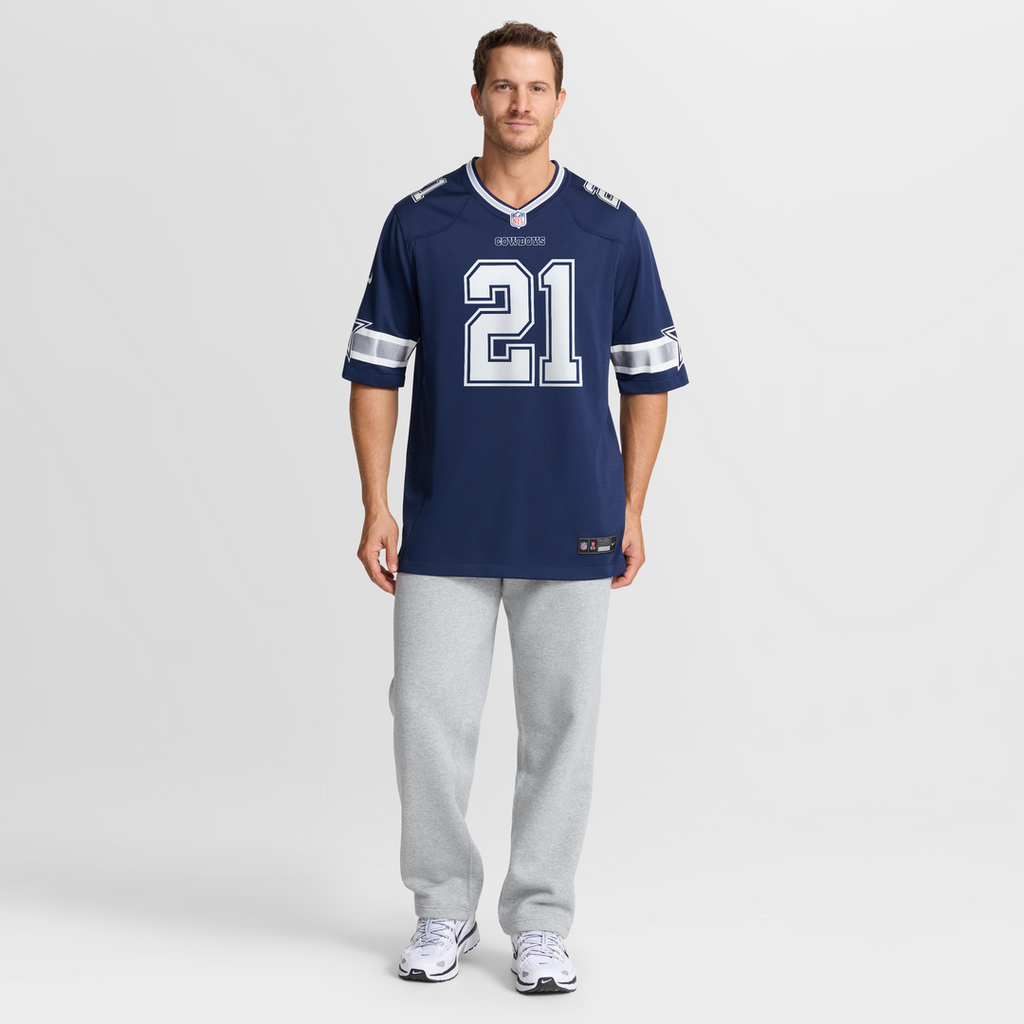 Dallas Cowboys Deion Sanders Navy Team Retired Player Game Jersey product image 7, provided for visual reference and product