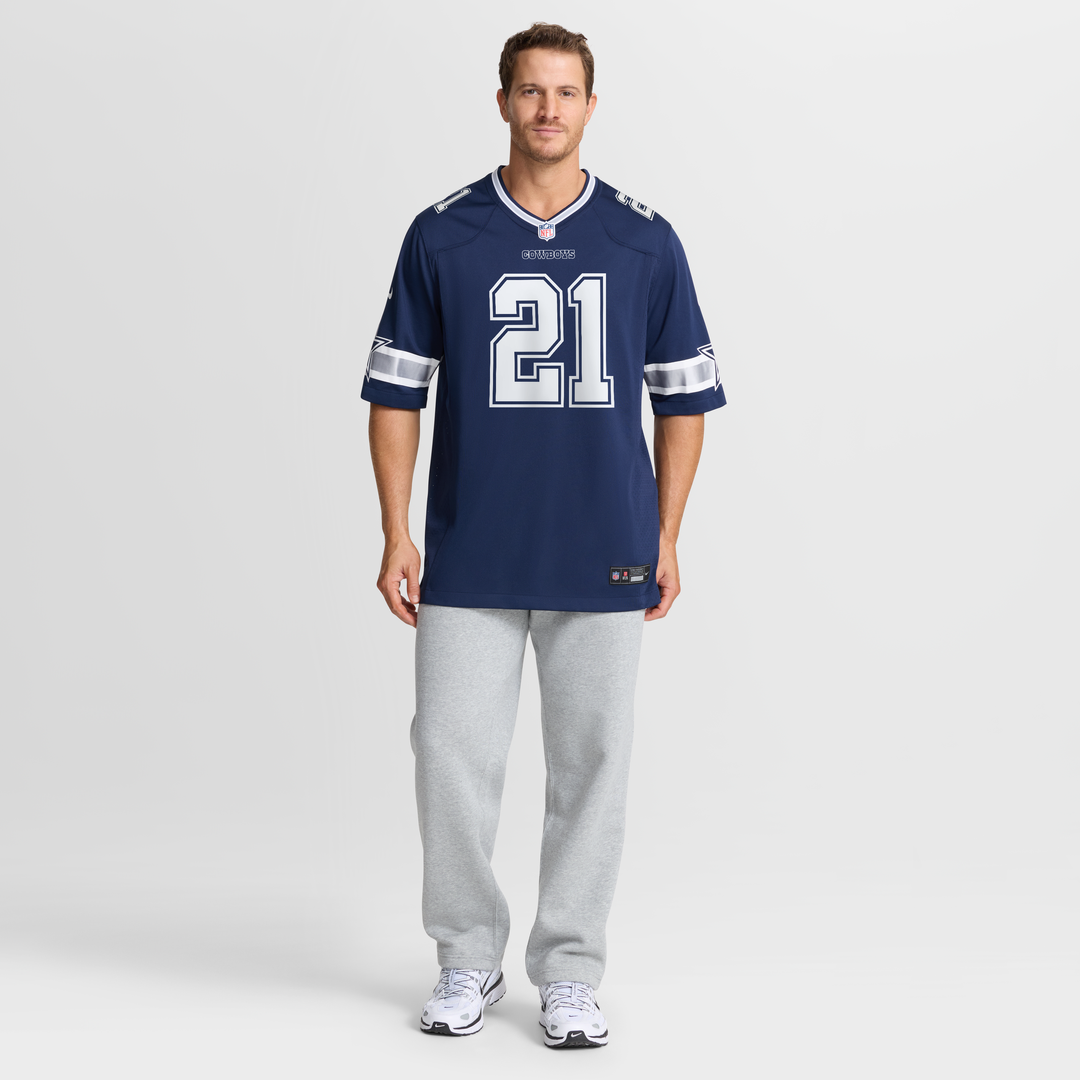 Dallas Cowboys Deion Sanders Navy Team Retired Player Game Jersey product image 7, provided for visual reference and product