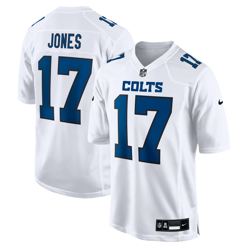 Indianapolis Colts Daniel Jones Tundra White Fashion Game Jersey product image 4, provided for visual reference and product