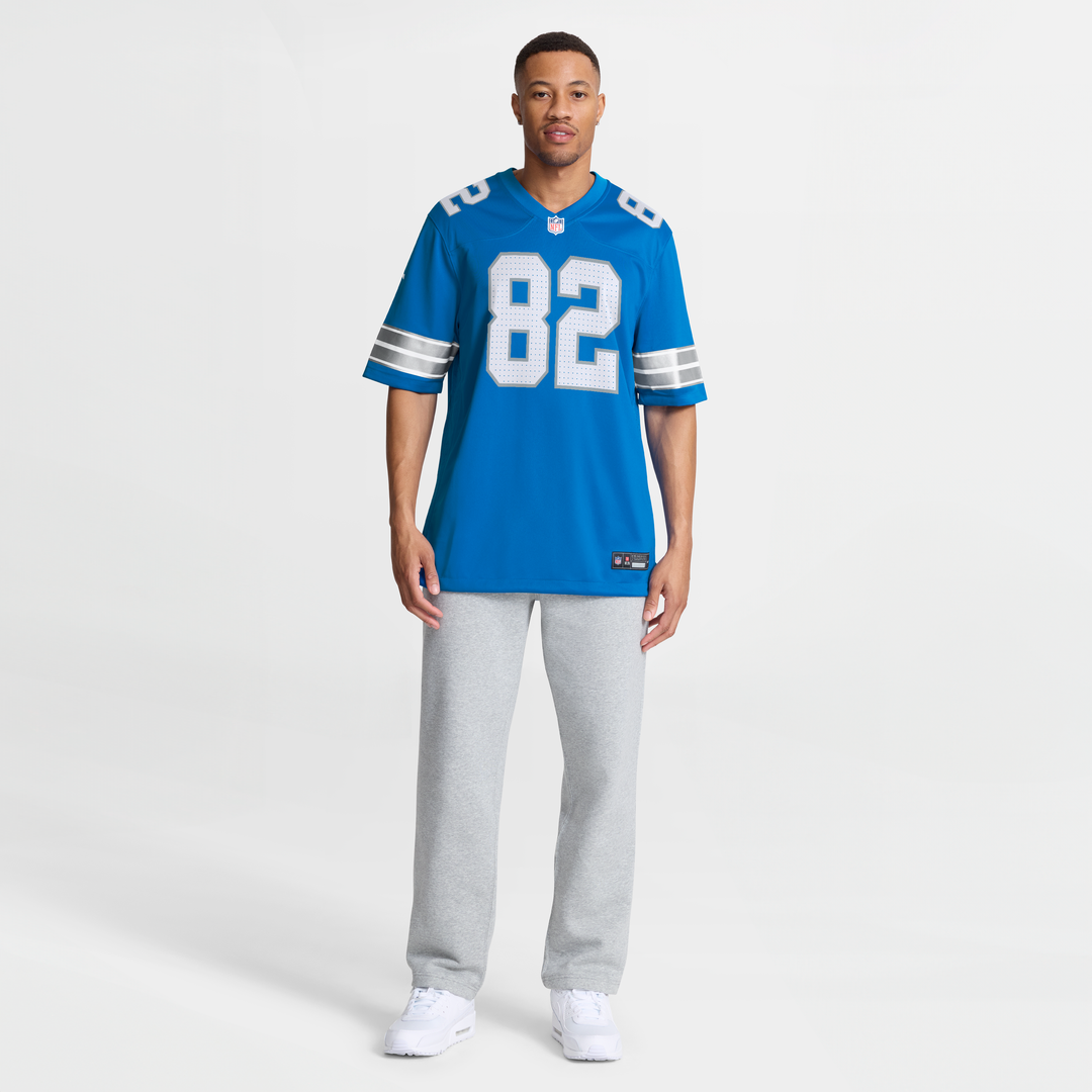 Detroit Lions Thomas Gordon Blue Team Game Jersey product image 4, provided for visual reference and product detail review