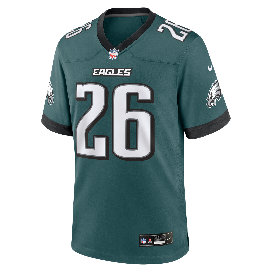 Philadelphia Eagles Saquon Barkley Black Alternate Game Jersey product image 31, provided for visual reference and product