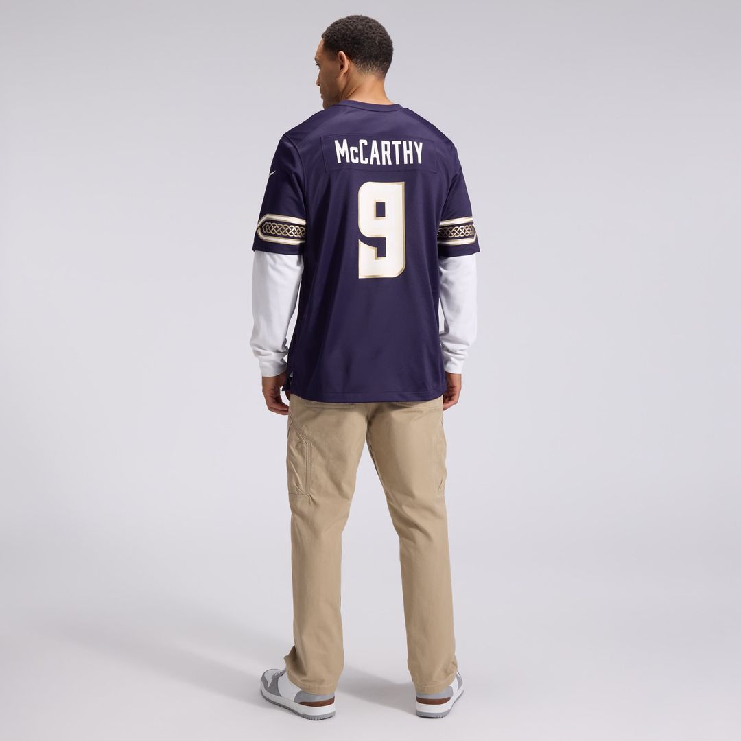 Minnesota Vikings J.J McCarthy Purple 2026 Rivalries Collection Game Jersey product image 5, provided for visual reference