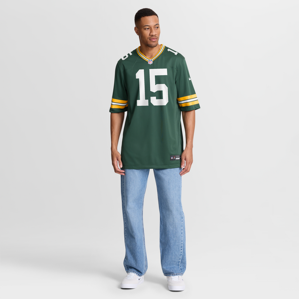 Green Bay Packers Bart Starr Green Game Retired Player Jersey product image 7, provided for visual reference and product