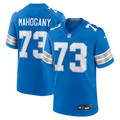 Detroit Lions Christian Mahogany Blue Team Game Jersey product image 1, provided for visual reference and product detail