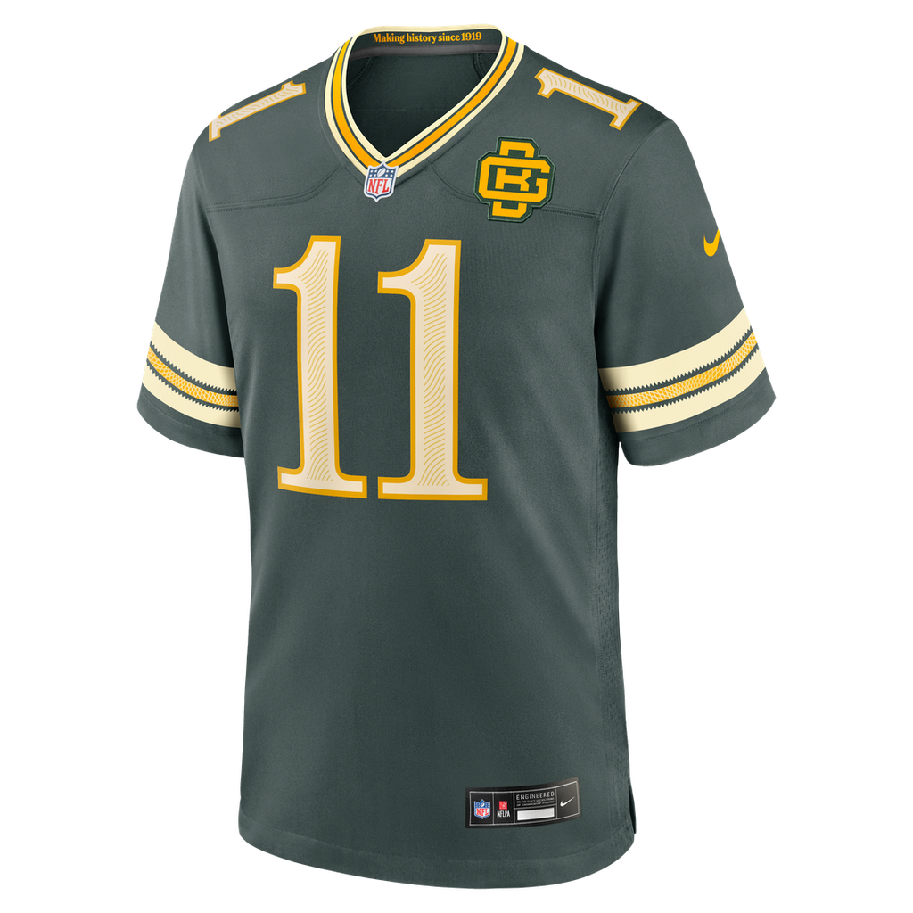 Green Bay Packers Jayden Reed Green 2026 Rivalries Collection Game Jersey product image 6, provided for visual reference and