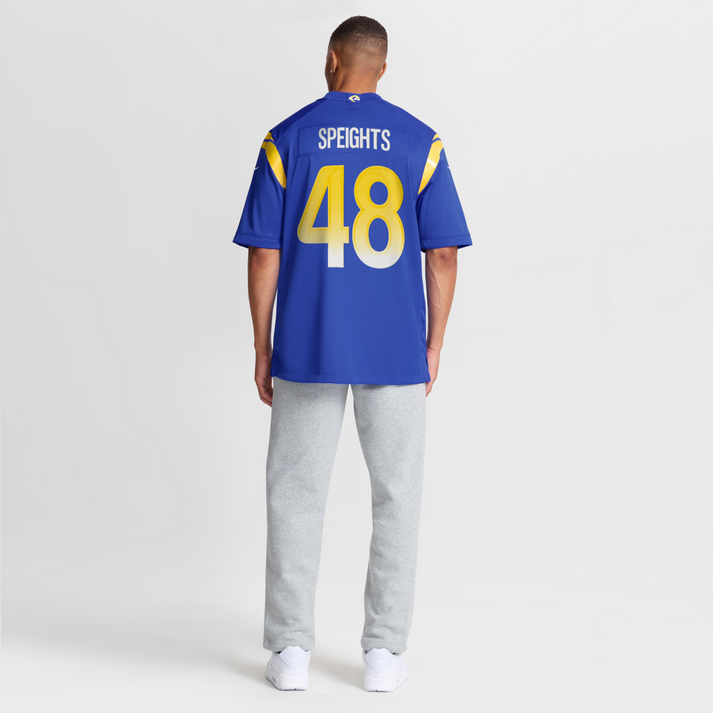 Los Angeles Rams Omar Speights Royal Game Jersey product image 8, provided for visual reference and product detail review