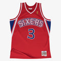 Allen Iverson Philadelphia 76ers 1996-97 Swingman Road Jersey product image 1, provided for visual reference and product
