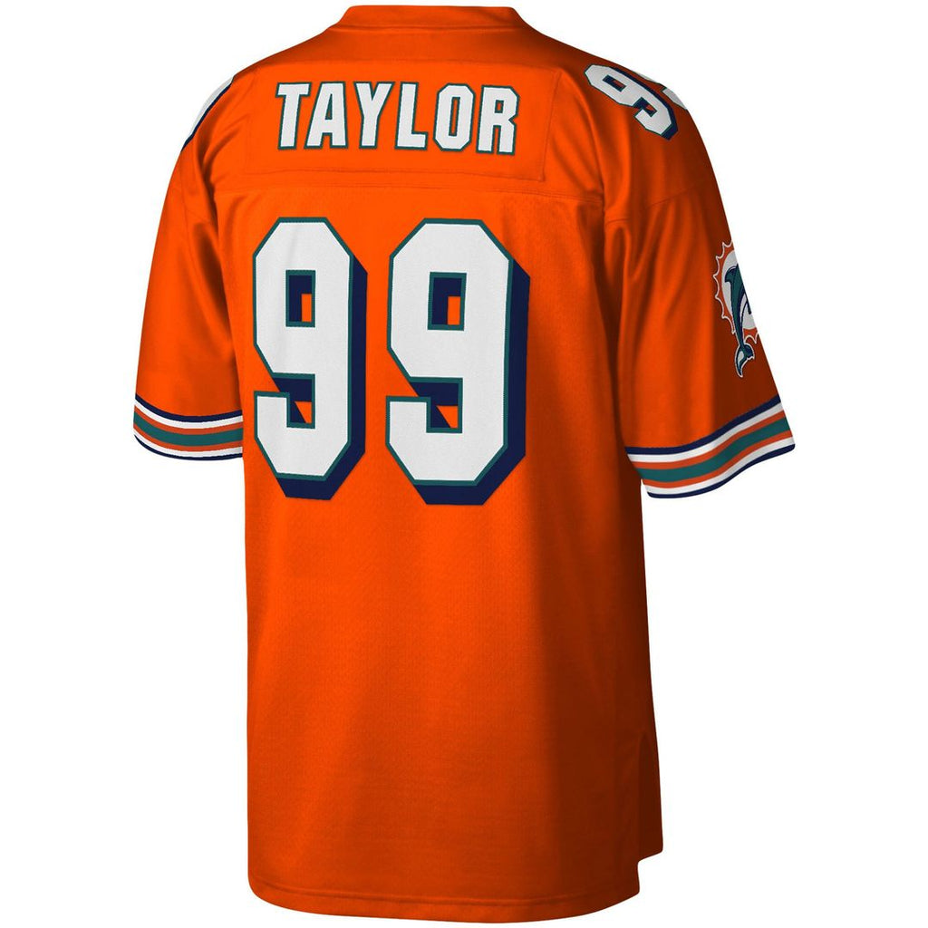 Miami Dolphins Jason Taylor Orange Big & Tall 2004 Retired Player Replica Jersey product image 3, provided for visual