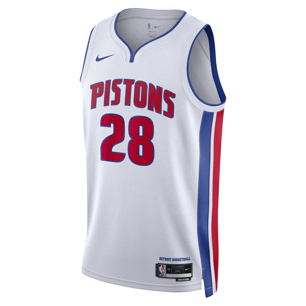 Isaiah Stewart Detroit Pistons Association Edition Swingman Jersey - White - Unisex product image 2, provided for visual