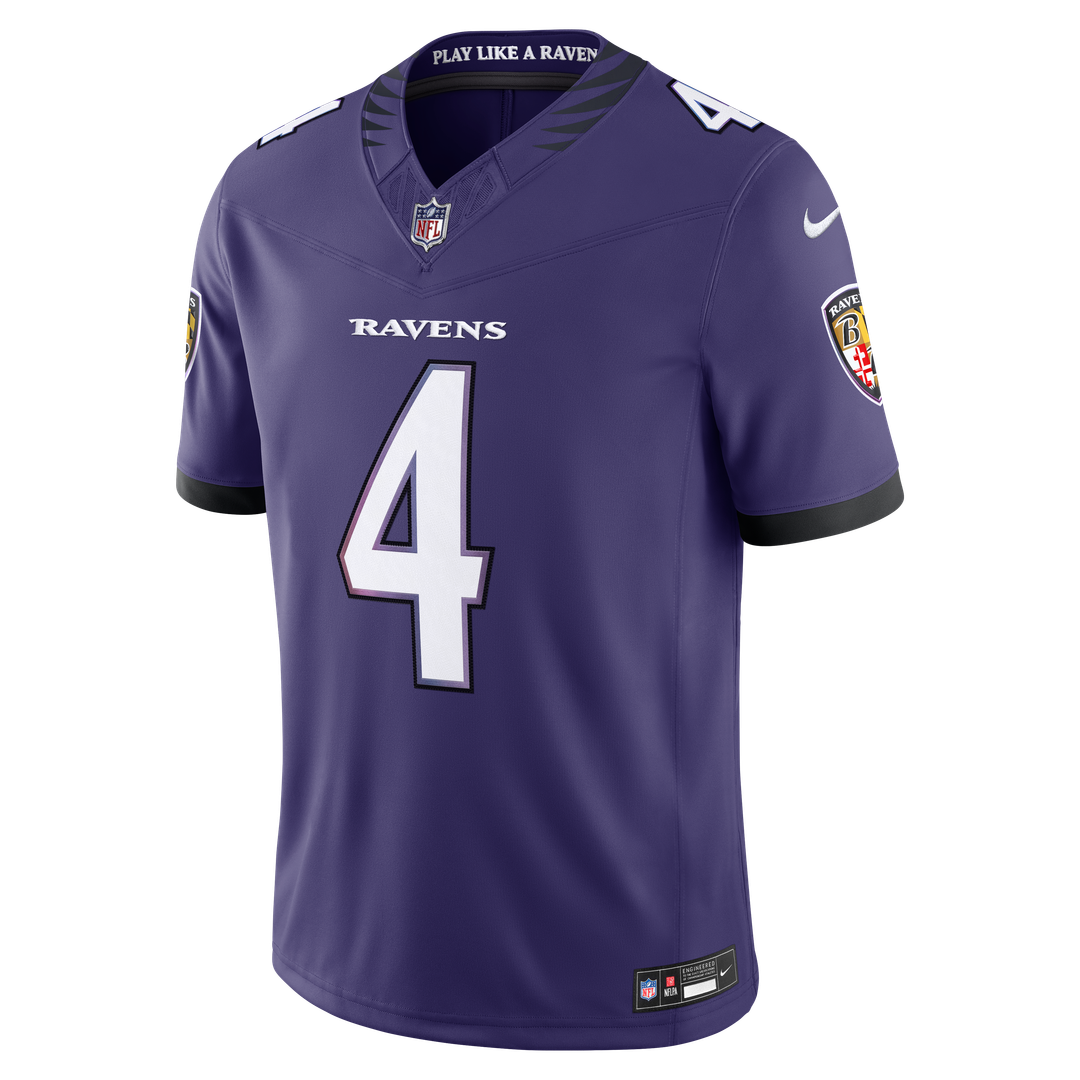 Baltimore Ravens Zay Flowers Black Alternate Alternate Vapor F.U.S.E. Stitched Limited Jersey product image 8, provided for