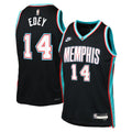 Zach Edey Memphis Grizzlies Classic Edition Jersey - Black - Youth product image 1, provided for visual reference and
