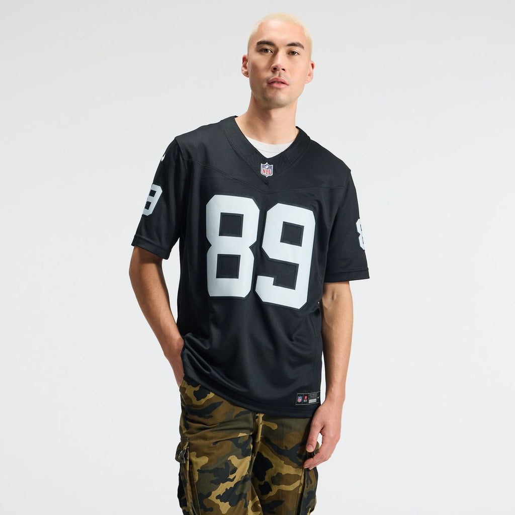 Las Vegas Raiders Brock Bowers White Vapor F.U.S.E. Stitched Limited Jersey product image 8, provided for visual reference