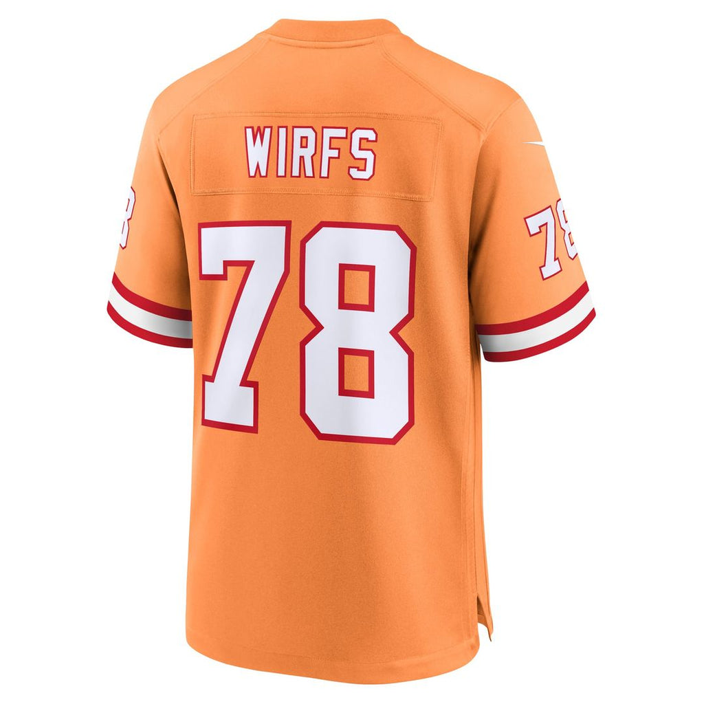 Tampa Bay Buccaneers Tristan Wirfs Red Player Game Jersey product image 19, provided for visual reference and product detail