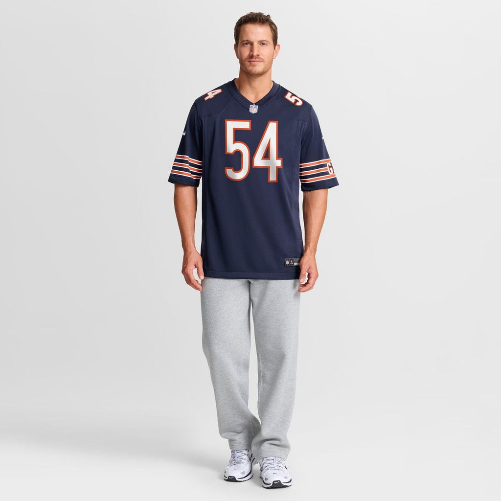 Chicago Bears Logan Jones Navy Team Game Jersey product image 2, provided for visual reference and product detail review
