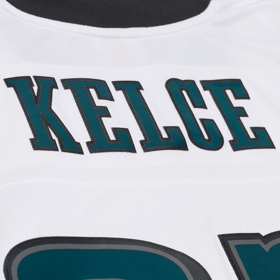 Philadelphia Eagles Jason Kelce White 2011 Legacy Replica Player Jersey product image 9, provided for visual reference and