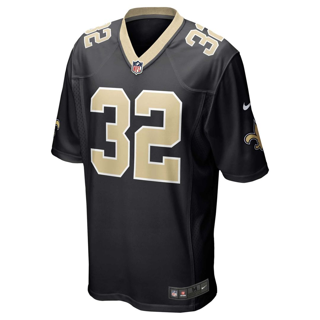New Orleans Saints Tyrann Mathieu Black Game Jersey product image 2, provided for visual reference and product detail review