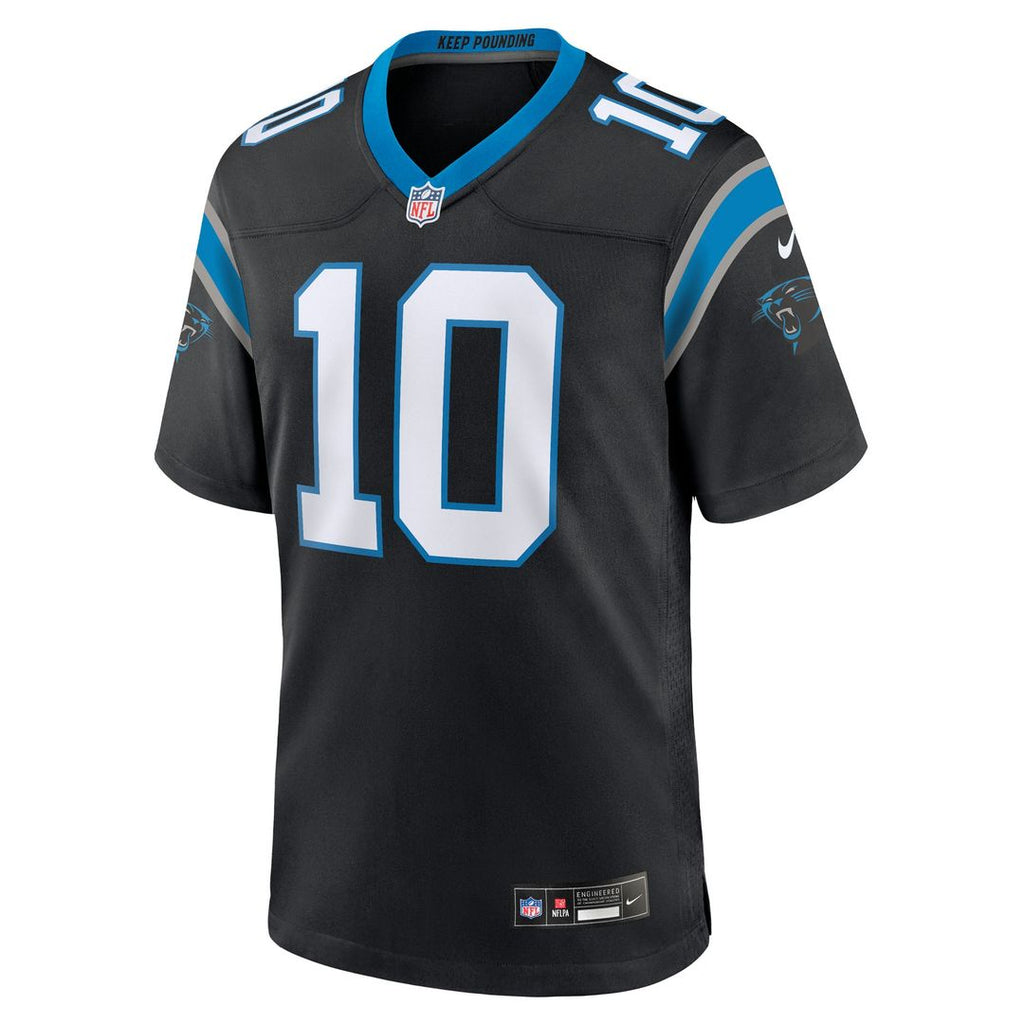 Carolina Panthers Ryan Fitzgerald Black Team Game Jersey product image 2, provided for visual reference and product detail