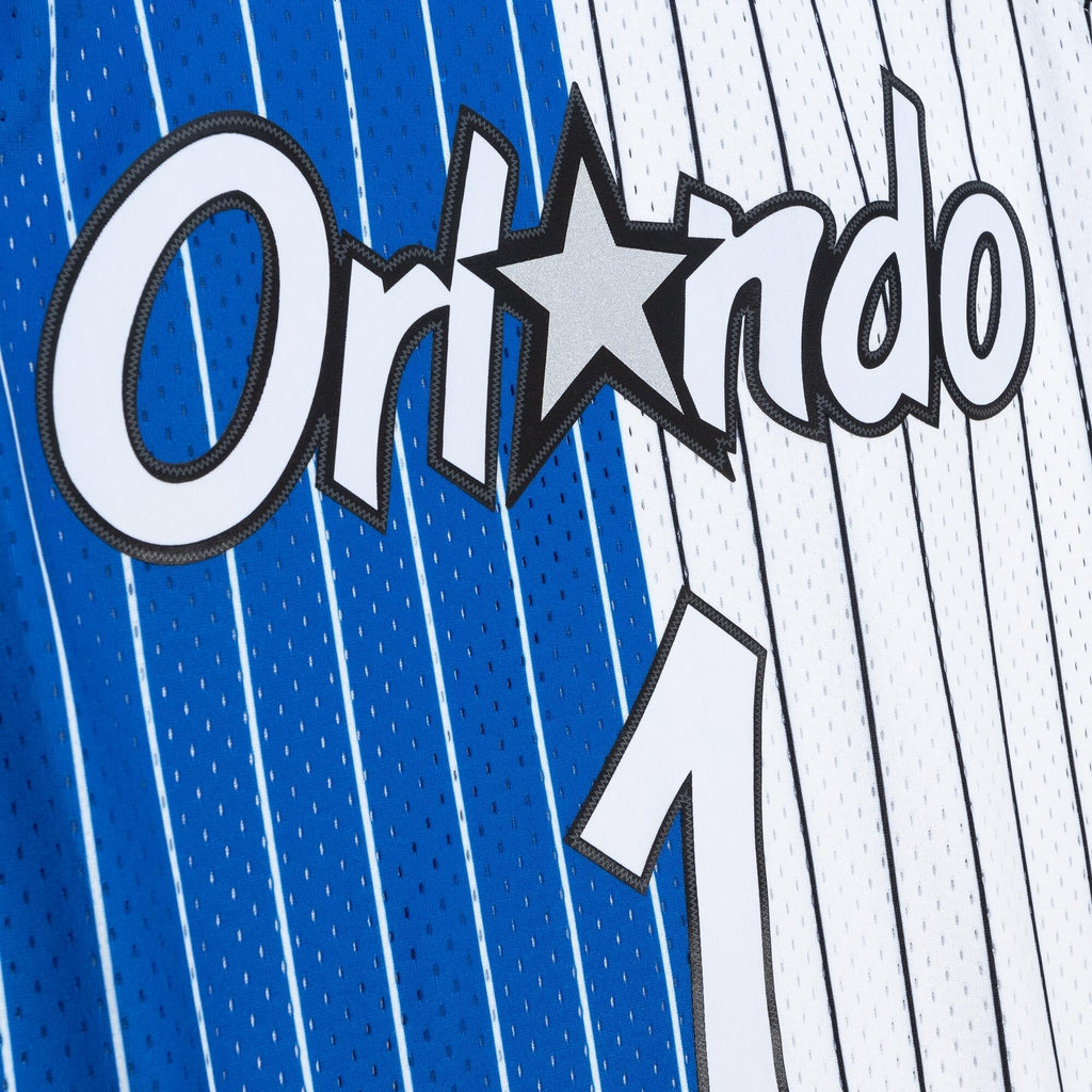 Anfernee Hardaway Orlando Magic 1994 Split Swingman Jersey - Blue/White product image 5, provided for visual reference and