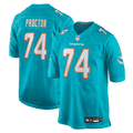 Miami Dolphins Kadyn Proctor Aqua Team Game Jersey product image 1, provided for visual reference and product detail review