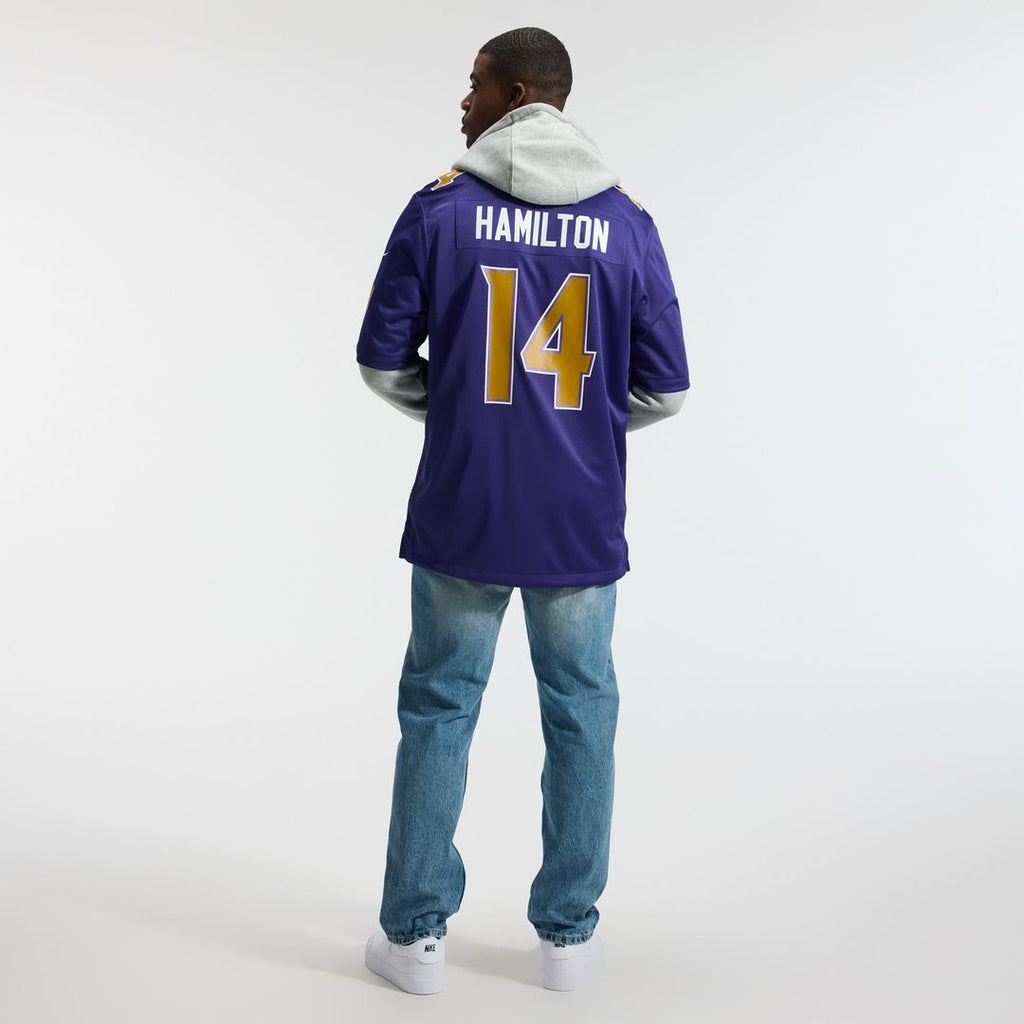 Baltimore Ravens Kyle Hamilton Black Alternate Game Jersey product image 11, provided for visual reference and product