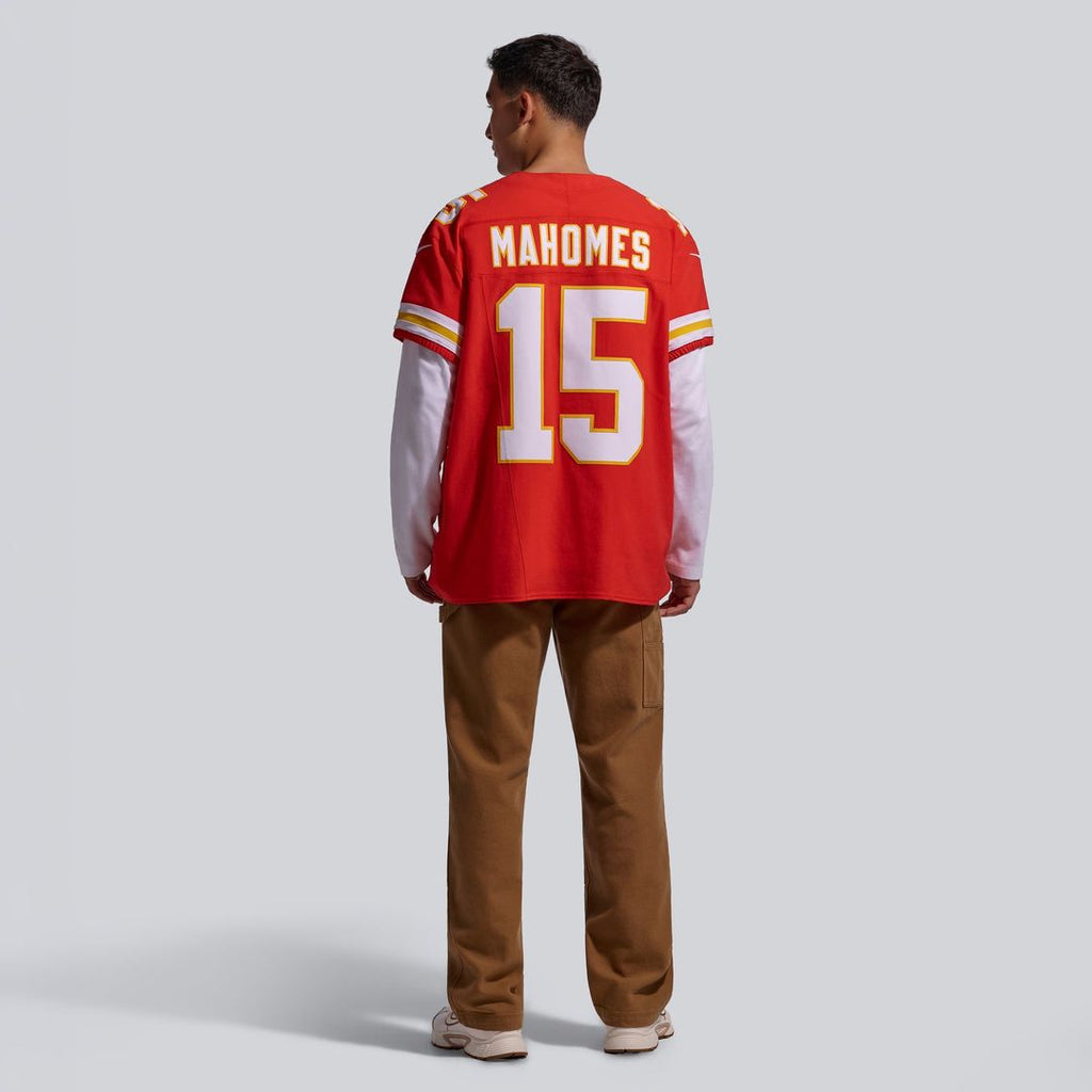 Kansas City Chiefs Patrick Mahomes Red Team Vapor F.U.S.E. Elite Jersey product image 5, provided for visual reference and