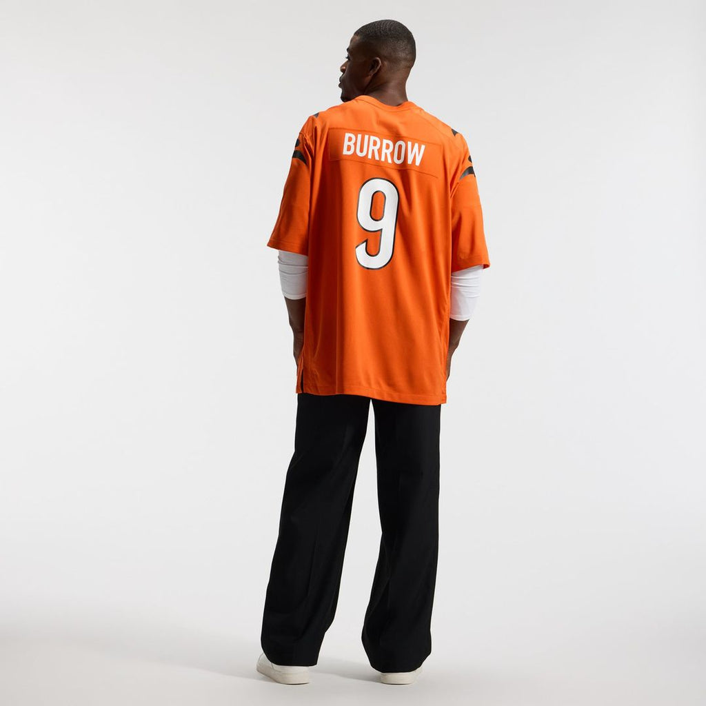 Cincinnati Bengals Joe Burrow Orange Alternate Game Jersey product image 18, provided for visual reference and product