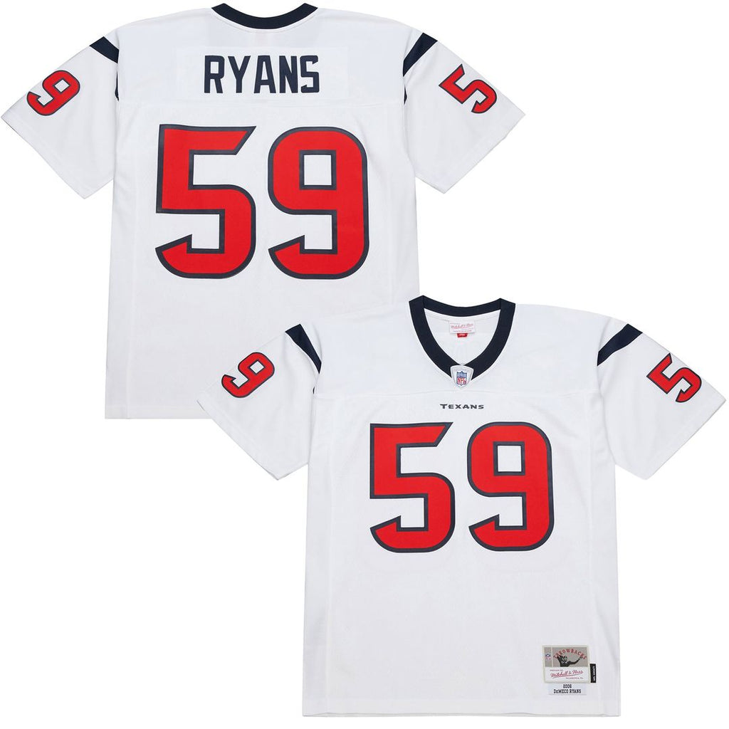 Houston Texans DeMeco Ryans White 2006 Legacy Replica Jersey product image 1, provided for visual reference and product