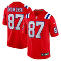 New England Patriots Rob Gronkowski Red Alternate Retired Player Game Jersey product image 1, provided for visual reference