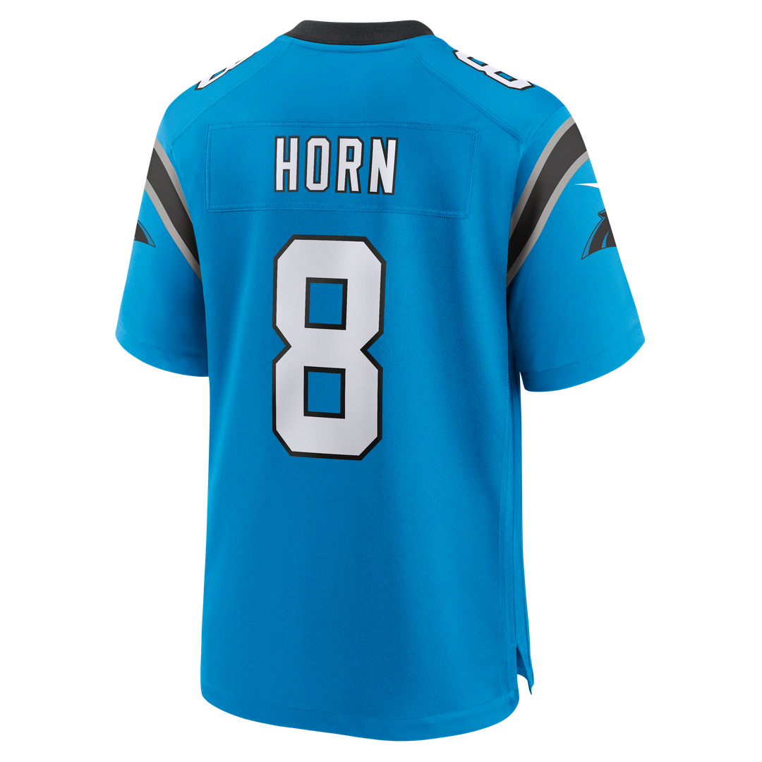Carolina Panthers Jaycee Horn Blue Alternate Game Jersey product image 7, provided for visual reference and product detail