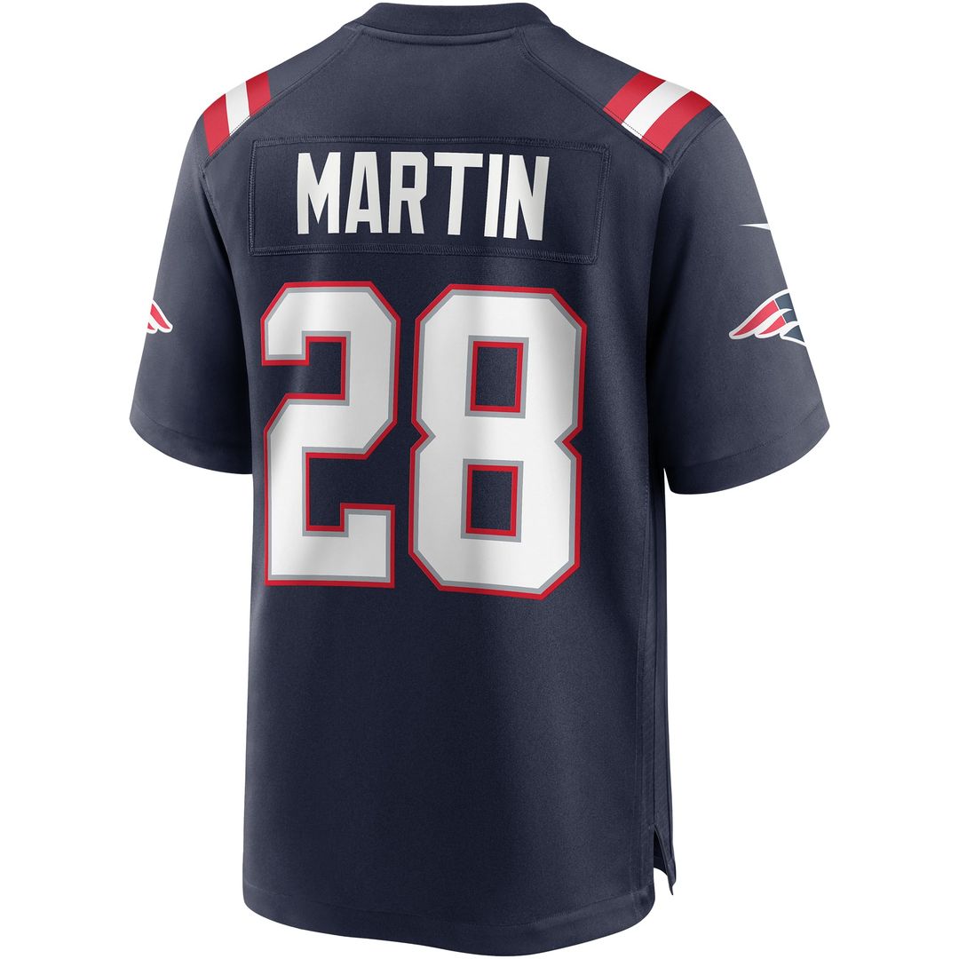 New England Patriots Curtis Martin Navy Game Retired Player Jersey product image 3, provided for visual reference and