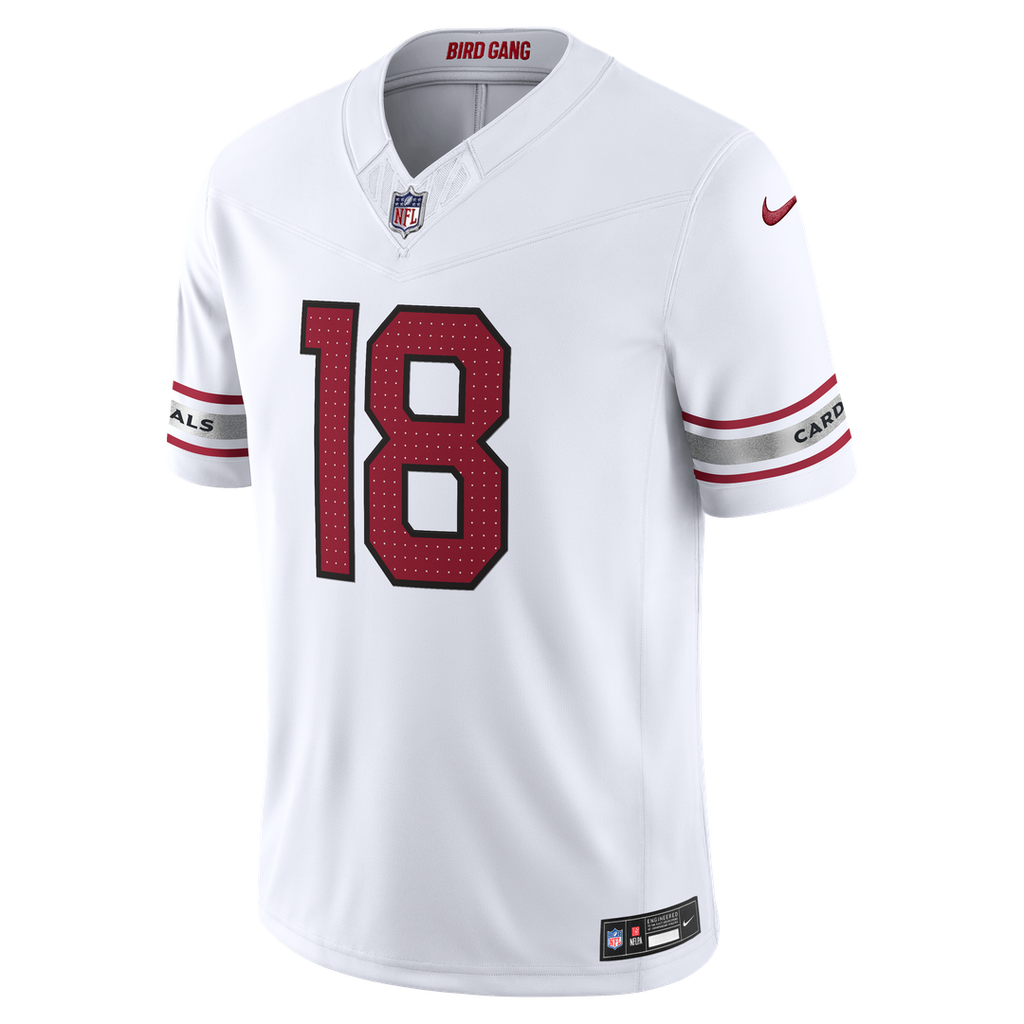 Arizona Cardinals Marvin Harrison Jr. White Vapor F.U.S.E. Stitched Limited Jersey product image 5, provided for visual