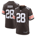Cleveland Browns Tre Avery Brown Team Game Jersey product image 1, provided for visual reference and product detail review
