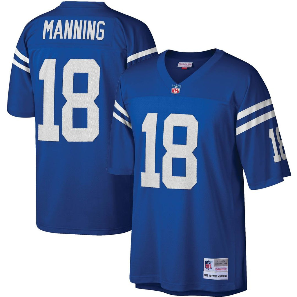 Indianapolis Colts Peyton Manning Royal Legacy Replica Jersey product image 1, provided for visual reference and product