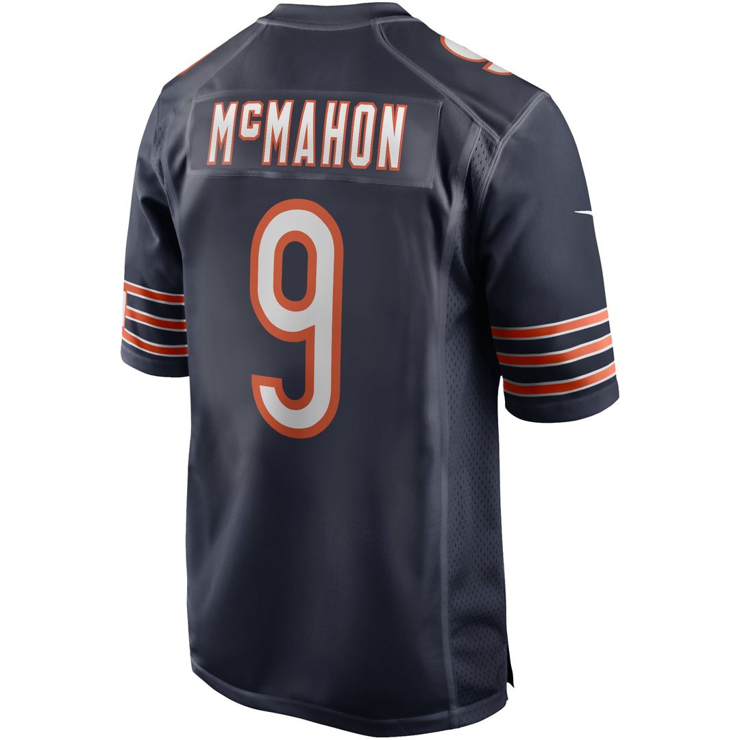 Chicago Bears Jim McMahon Navy Game Retired Player Jersey product image 3, provided for visual reference and product detail