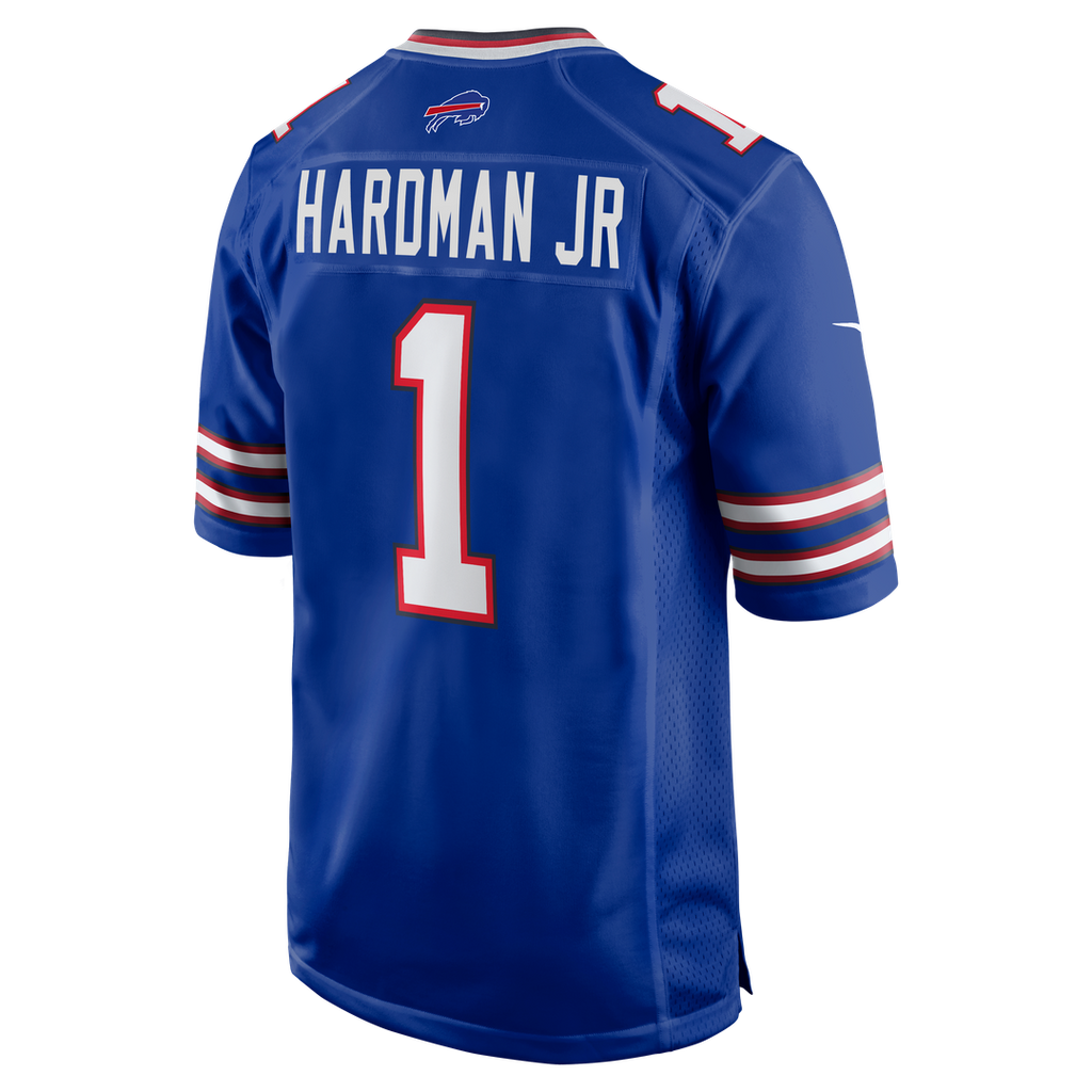 Buffalo Bills Mecole Hardman Royal Team Game Jersey product image 3, provided for visual reference and product detail review