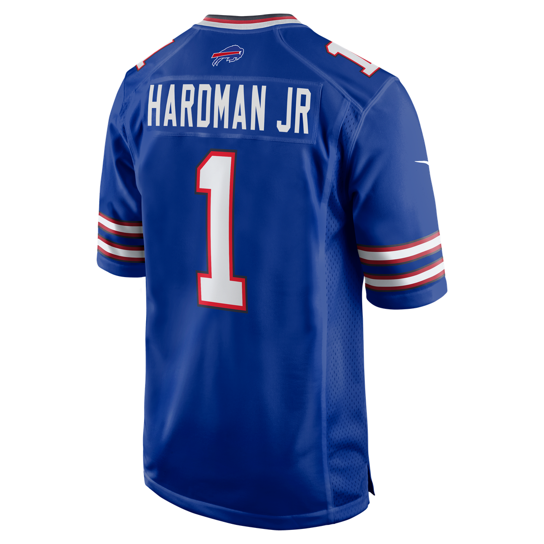 Buffalo Bills Mecole Hardman Royal Team Game Jersey product image 3, provided for visual reference and product detail review