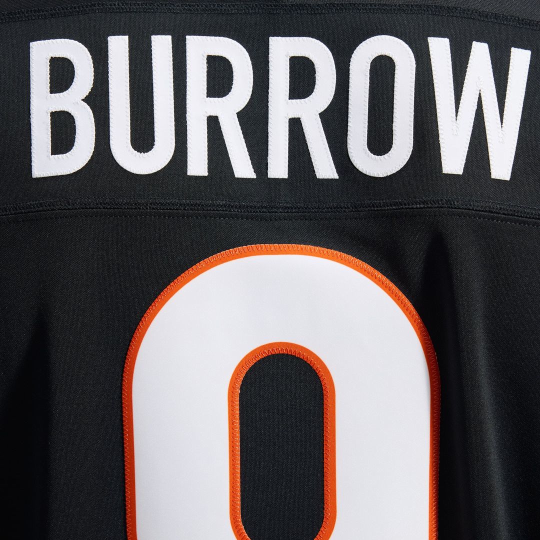 Cincinnati Bengals Joe Burrow Orange Alternate Vapor F.U.S.E. Stitched Limited Jersey product image 18, provided for visual