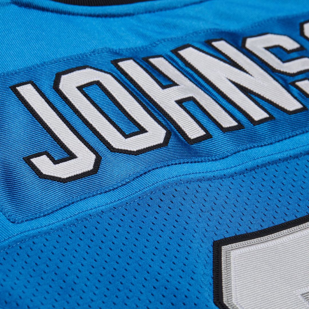 Detroit Lions Calvin Johnson Black 2007 Authentic Throwback Jersey product image 24, provided for visual reference and