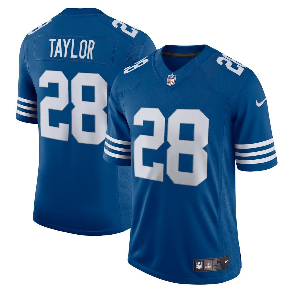 Indianapolis Colts Jonathan Taylor Royal Alternate Vapor Limited Jersey product image 1, provided for visual reference and