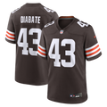 Cleveland Browns Mohamoud Diabate Brown Team Game Jersey product image 1, provided for visual reference and product detail