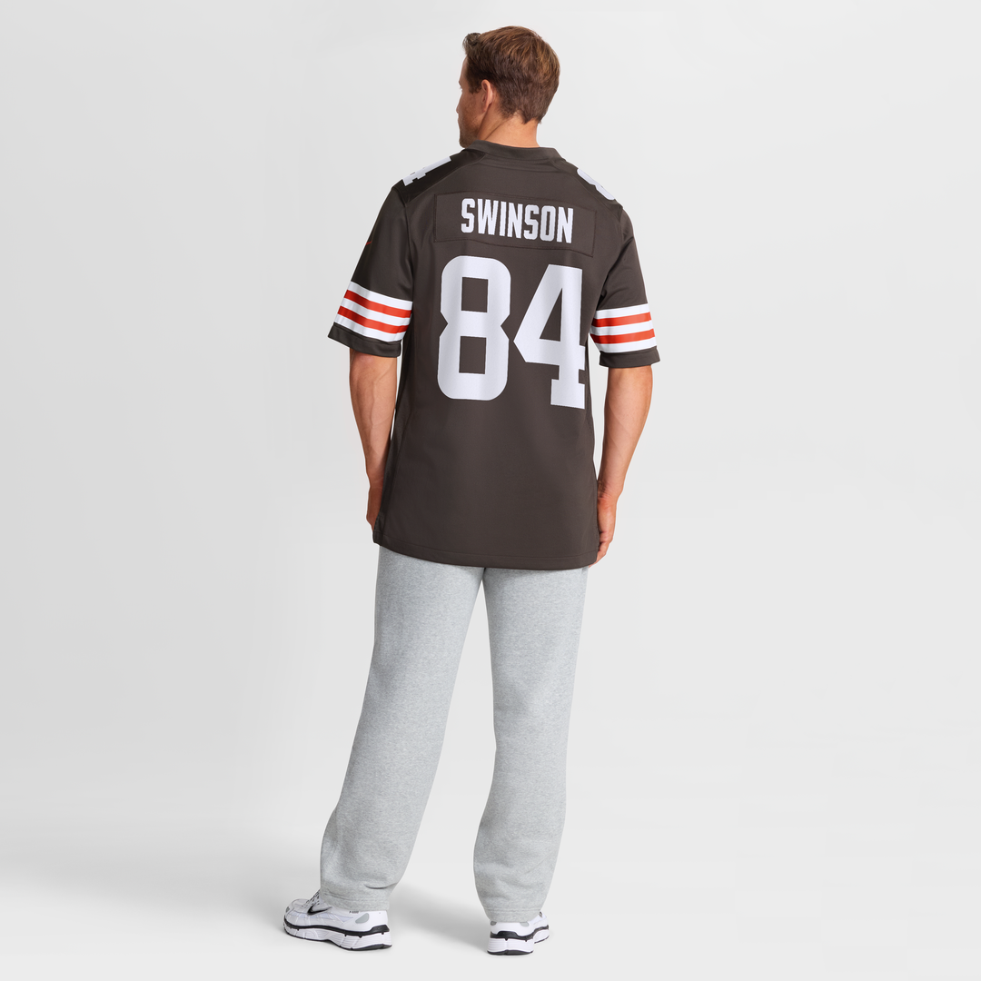 Cleveland Browns Messiah Swinson Brown Team Game Jersey product image 3, provided for visual reference and product detail