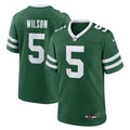New York Jets Garrett Wilson Legacy Green Game Jersey product image 1, provided for visual reference and product detail