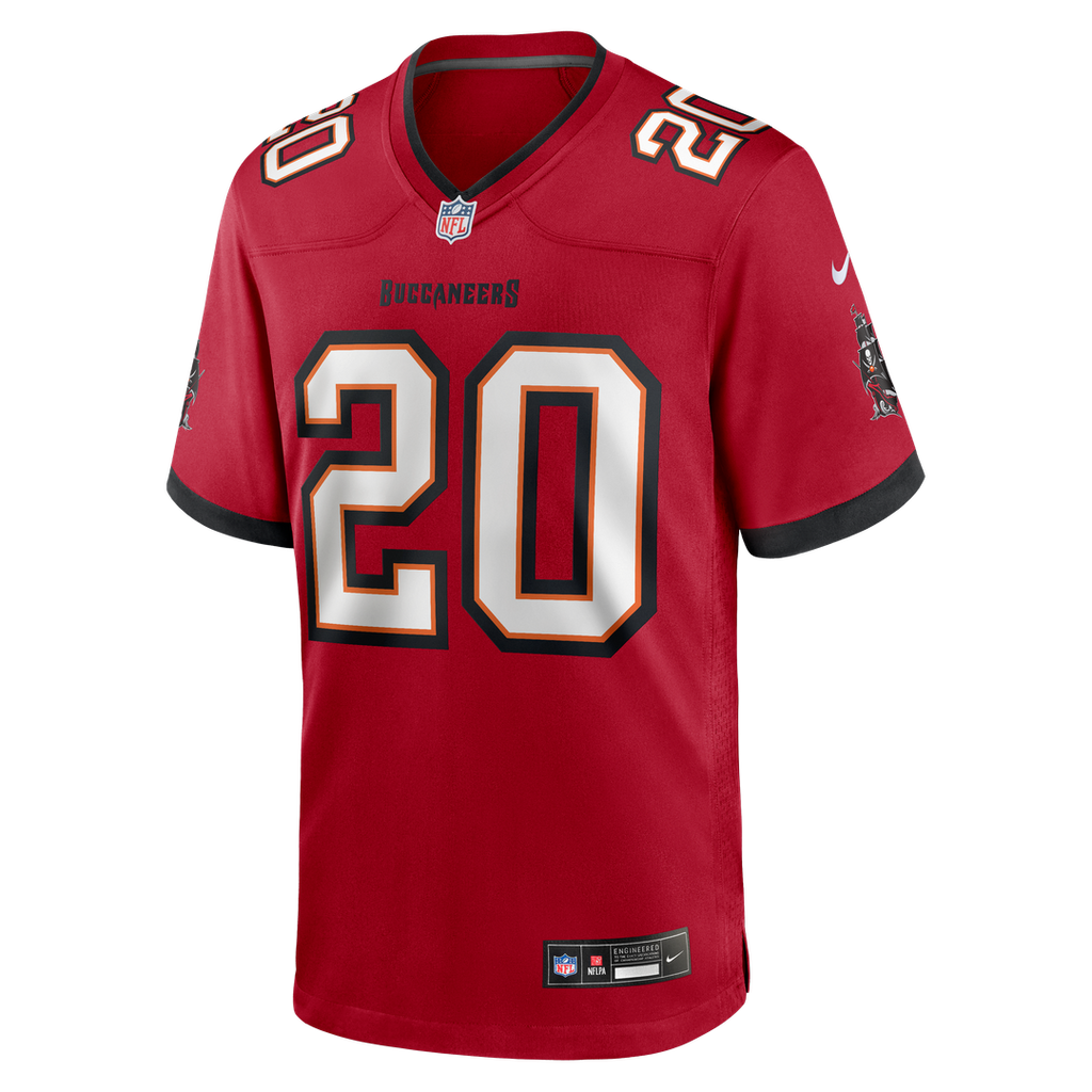 Tampa Bay Buccaneers Ronde Barber Red Game Retired Player Jersey product image 10, provided for visual reference and product