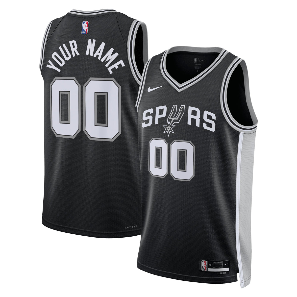 San Antonio Spurs Icon Swingman Basketball Jersey - Custom - Unisex product image 1, provided for visual reference and