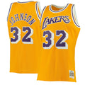 Magic Johnson Gold Los Angeles Lakers 1984 - 85 Hardwood Classics Swingman Basketball Jersey product image 1, provided for