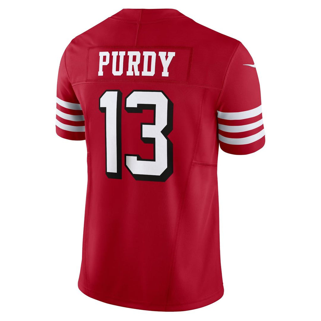 San Francisco 49ers Brock Purdy Scarlet Vapor F.U.S.E. Limited Jersey product image 6, provided for visual reference and